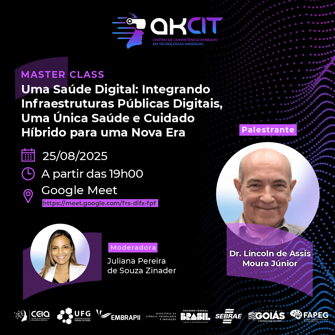 Post de divulgação da live de Uma Saúde Digital